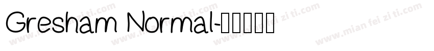 Gresham Normal字体转换